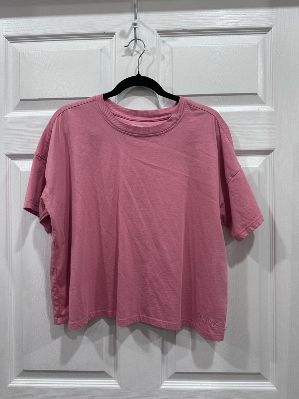 Calvin Klein Mauve Pink Cropped Boxy Tee